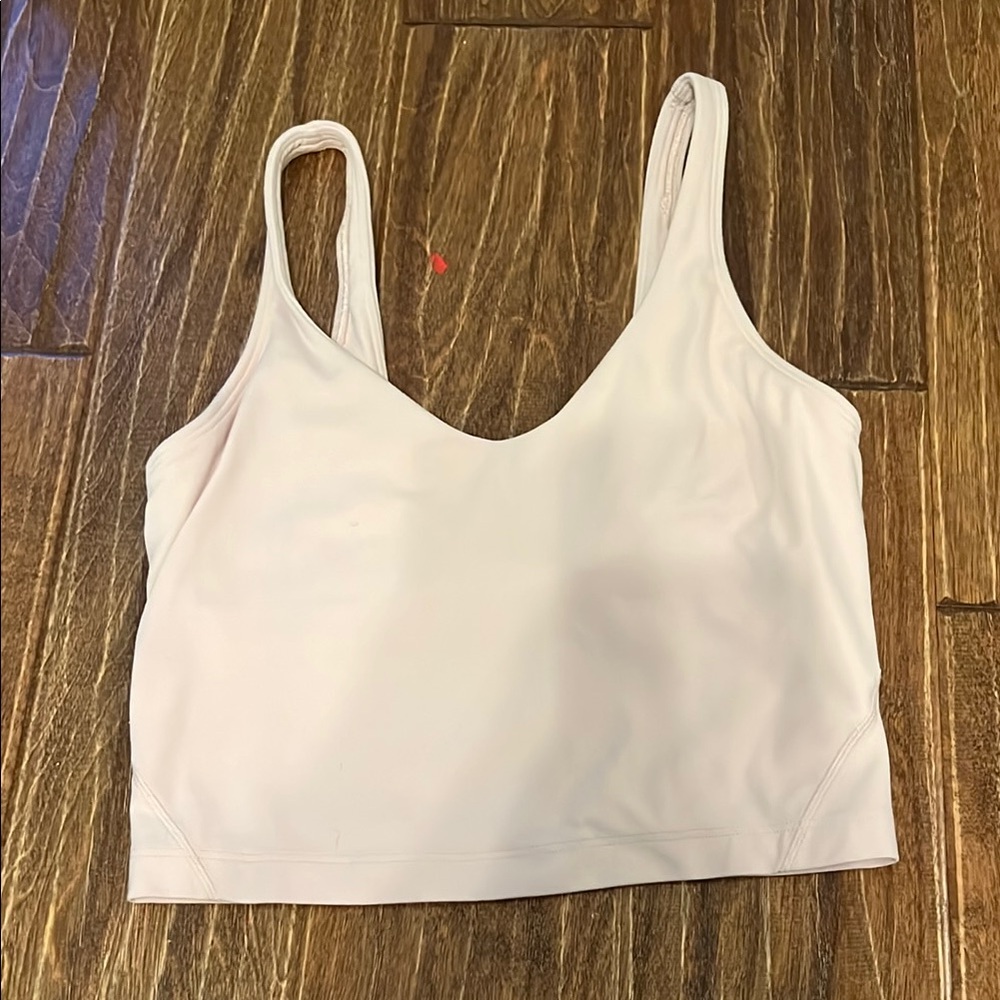 White Cropped Tank Top